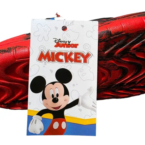 Disney Toddler Clogs Mickey Mouse Red Unisex Size 5/6 & 9/10 Back Swivel Strap - Picture 2 of 8